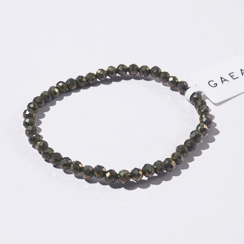 Pyrite Faceted 4mm - GAEA