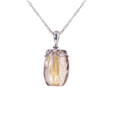 A-Grade Golden Rutilated Quartz Barrel - GAEA