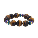 AA-Grade Tiger Eye 16mm, Charoite and Chrysocolla - GAEA