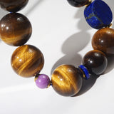 AA-Grade Tiger Eye 16mm, Charoite and Chrysocolla - GAEA