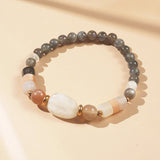 Tricolor Moonstone, Rainbow Moonstone and Labradorite - GAEA