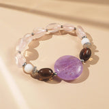 Lavender Amethyst, Smoky Quartz, Labradorite, Opal and Rose Quartz - GAEA