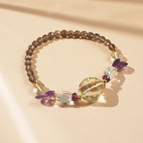 Lemon Quartz, Garnet, Prasiolite, Amethyst and Smoky Quartz - GAEA