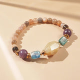 Ivory Opal, Kyanite, Lepidolite, Smoky Quartz and Mixed Moonstone - GAEA