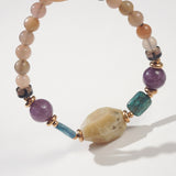 Ivory Opal, Kyanite, Lepidolite, Smoky Quartz and Mixed Moonstone - GAEA