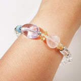 Amethyst, Lemon Quartz, Rose Quartz, Aquamarine, Citrine and Clear Quartz - GAEA