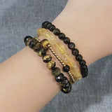 Blue and Golden Tiger Eye Faceted Rondelle (L) 8mm