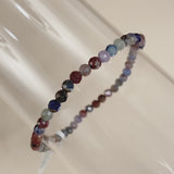 Multicolored Sapphire Faceted 4mm