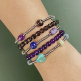 Lapis Lazuli, Labradorite, and Charoite