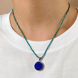 A-Grade Lapis Lazuli Coin - Gaea