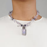 Gem-Grade Lilac Milky Amethyst, Iolite, Garnet, and Ruby - Gaea