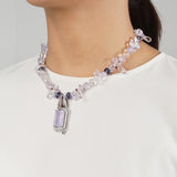 Gem-Grade Lilac Milky Amethyst, Iolite, Garnet, and Ruby - Gaea
