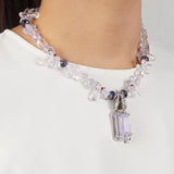 Gem-Grade Lilac Milky Amethyst, Iolite, Garnet, and Ruby - Gaea