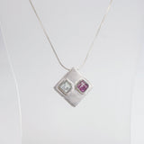 Blue Topaz with Fluorite Square - Gaea | Crystal Jewelry & Gemstones (Manila, Philippines)