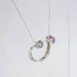 Blue Topaz with Fluorite Curved - Gaea | Crystal Jewelry & Gemstones (Manila, Philippines)