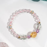 Citrine, Amethyst, Prasiolite, Rose Quartz, and Aquamarine - GAEA