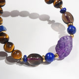 Amethyst, Lapis Lazuli, Smoky Quartz, and Tiger Eye - GAEA