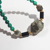 Pyrite, Black Onyx, and Malachite - GAEA