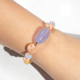 Blue Chalcedony, Tiger Eye, and Sunstone - GAEA