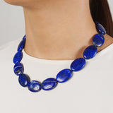 Lapis Lazuli Flat Oval - Gaea