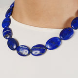 Lapis Lazuli Flat Oval - Gaea