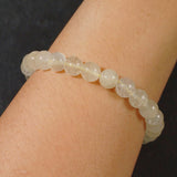 A-Grade Libyan Gold Tektite/Desert Glass 8mm - GAEA