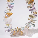 Gem-Grade Rose Quartz, Amethyst, Citrine, Prasiolite, Blue Topaz Briolette - GAEA