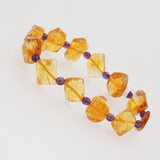 Geometric Citrine w/ Amethyst - Gaea | Crystal Jewelry & Gemstones (Manila, Philippines)