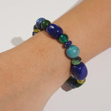 Lapis Lazuli, Green Kyanite, and African Chrysocolla Mixed Gemstones - Gaea