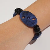 Dumortierite, Black Onyx, and Lapis Lazuli Mixed Gemstones - Gaea