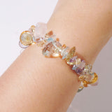 Gem-Grade Rose Quartz, Amethyst, Citrine, Prasiolite, Blue Topaz Briolette - GAEA