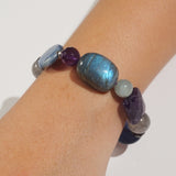 Labradorite, Amethyst, and Kyanite Mixed Gemstones - Gaea