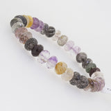 Tourmalinated and Rutilated Quartz Faceted Rondelle - Gaea | Crystal Jewelry & Gemstones (Manila, Philippines)