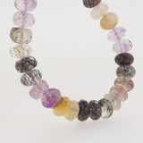 Tourmalinated and Rutilated Quartz Faceted Rondelle - Gaea | Crystal Jewelry & Gemstones (Manila, Philippines)