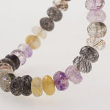 Tourmalinated and Rutilated Quartz Faceted Rondelle - Gaea | Crystal Jewelry & Gemstones (Manila, Philippines)