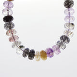 Tourmalinated and Rutilated Quartz Faceted Rondelle - Gaea | Crystal Jewelry & Gemstones (Manila, Philippines)