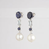 Freshwater Pearl with Iolite and Aquamarine - Gaea | Crystal Jewelry & Gemstones (Manila, Philippines)