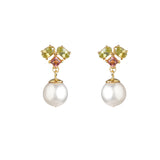 Freshwater Pearl with Peridot and Pink Tourmaline - Gaea | Crystal Jewelry & Gemstones (Manila, Philippines)