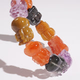 A-Grade Carved Pi Yao Mixed Gemstones - Gaea