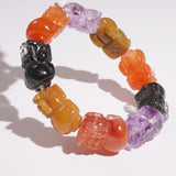 A-Grade Carved Pi Yao Mixed Gemstones - Gaea