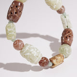 Carved Chinese Nephrite Jade - Gaea