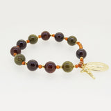 Tricolor Garnet Rosary Bracelet 10mm - Gaea | Crystal Jewelry & Gemstones (Manila, Philippines)