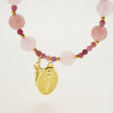 Madagascar Rose Quartz, Morganite, and Ruby Rosary Bracelet 10mm - Gaea | Crystal Jewelry & Gemstones (Manila, Philippines)