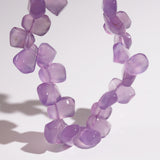A-Grade Purple Chalcedony Flat Briolette - Gaea