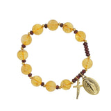 Citrine and Rhodolite Garnet Rosary Bracelet 10mm - Gaea | Crystal Jewelry & Gemstones (Manila, Philippines)