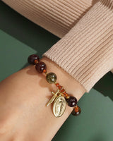 Tricolor Garnet Rosary Bracelet 10mm - Gaea | Crystal Jewelry & Gemstones (Manila, Philippines)
