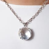 Gem-Grade Clear Quartz Faceted Circle - Gaea | Crystal Jewelry & Gemstones (Manila, Philippines)