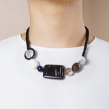 Black Onyx, Hypersthene, Dendritic Opal, and Amethyst - Gaea | Crystal Jewelry & Gemstones (Manila, Philippines)