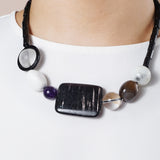 Black Onyx, Hypersthene, Dendritic Opal, and Amethyst - Gaea | Crystal Jewelry & Gemstones (Manila, Philippines)