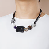 Black Onyx, Hypersthene, Dendritic Opal, and Amethyst - Gaea | Crystal Jewelry & Gemstones (Manila, Philippines)